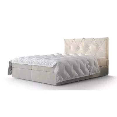 Hotelová posteľ s úložným priestorom LILIEN COMFORT - 160x200, béžová
