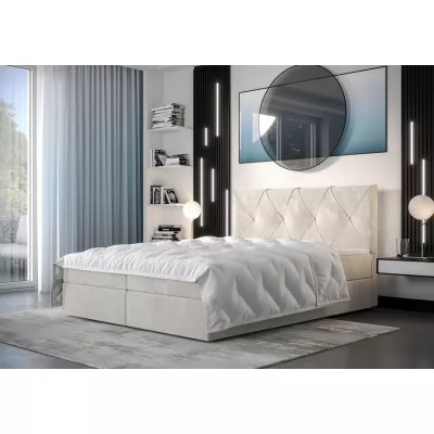 Hotelová posteľ s úložným priestorom LILIEN COMFORT - 160x200, béžová