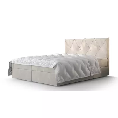 Hotelová posteľ s úložným priestorom LILIEN COMFORT - 200x200, béžová