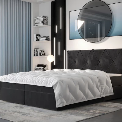 Hotelová posteľ s úložným priestorom LILIEN COMFORT - 140x200, svetlá grafitová