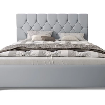 Manželská posteľ s úložným priestorom NARINE - 160x200, šedá