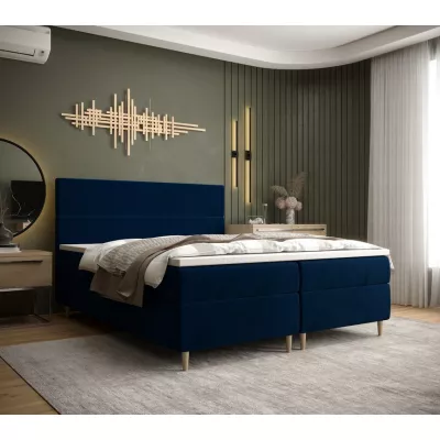 Boxspringová posteľ ANGELES - 120x200, modrá
