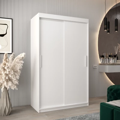 Skriňa s posuvnými dverami v šírke 120 cm TIMEA - biela