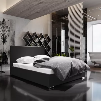 Manželská posteľ s úložným priestorom FLEK 6 - 140x200, čierna