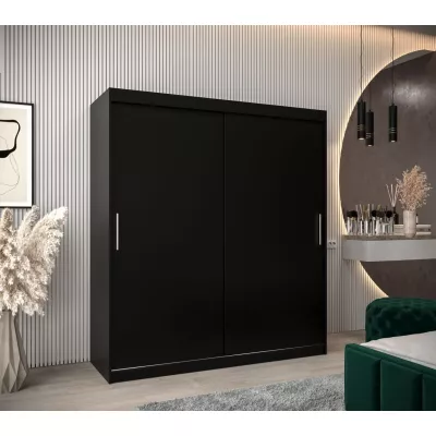 Skriňa s posuvnými dverami v šírke 180 cm TIMEA - čierna