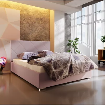 Jednolôžková posteľ s úložným priestorom FLEK 5 - 120x200, ružová
