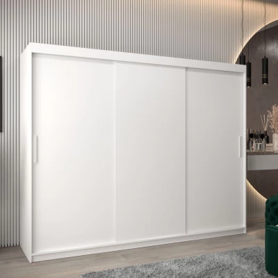 Skriňa s posuvnými dverami v šírke 250 cm TIMEA - biela