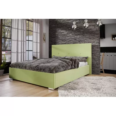 Manželská posteľ s úložným priestorom FLEK 2 - 180x200, žlto zelená