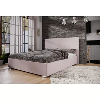 Manželská posteľ s úložným priestorom FLEK 2 - 160x200, ružová
