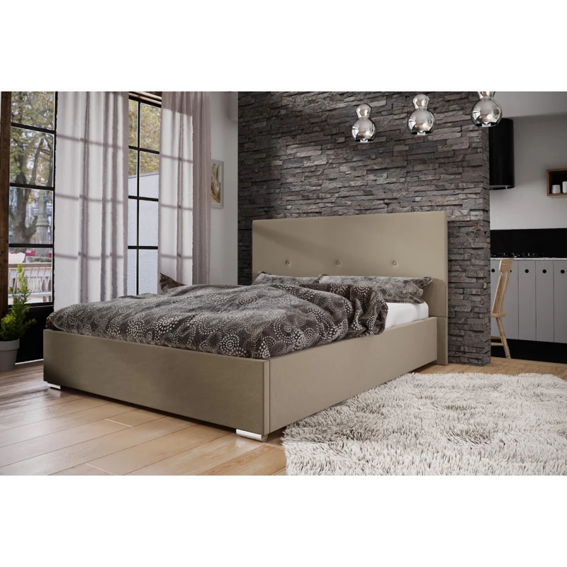 Manželská posteľ s úložným priestorom FLEK 2 - 180x200, béžová