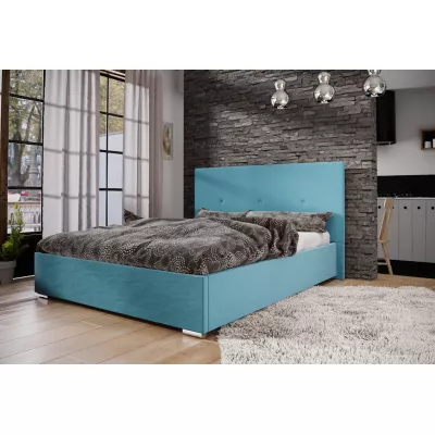Manželská posteľ s úložným priestorom FLEK 2 - 160x200, modrá