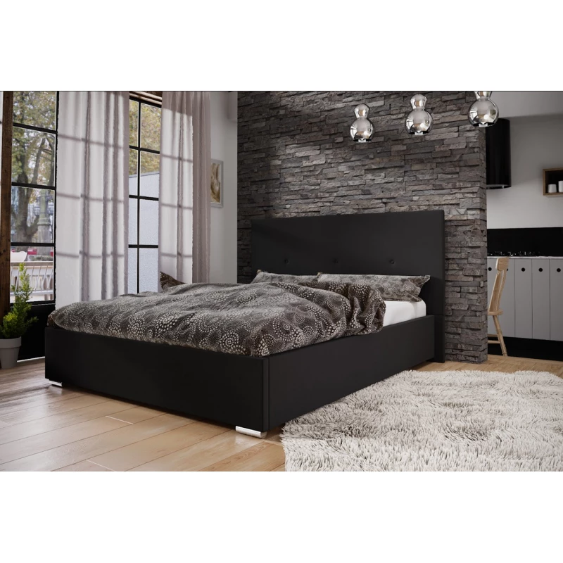 Manželská posteľ s úložným priestorom FLEK 2 - 160x200, čierna