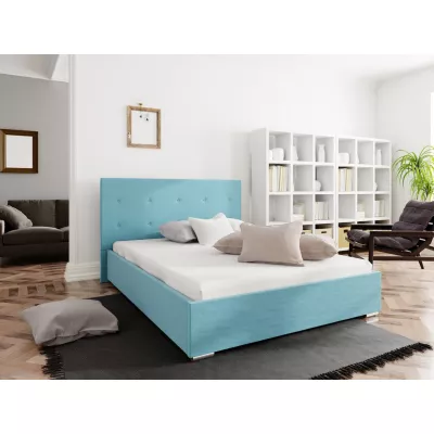 Manželská posteľ s úložným priestorom FLEK 1 - 160x200, modrá