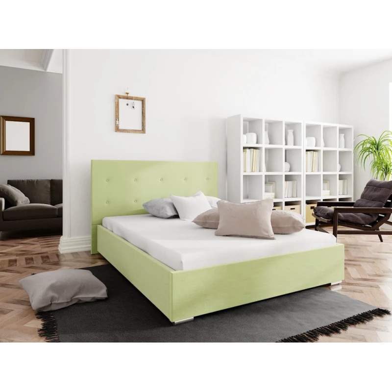 Jednolôžková posteľ s úložným priestorom FLEK 1 - 120x200, žlto zelená