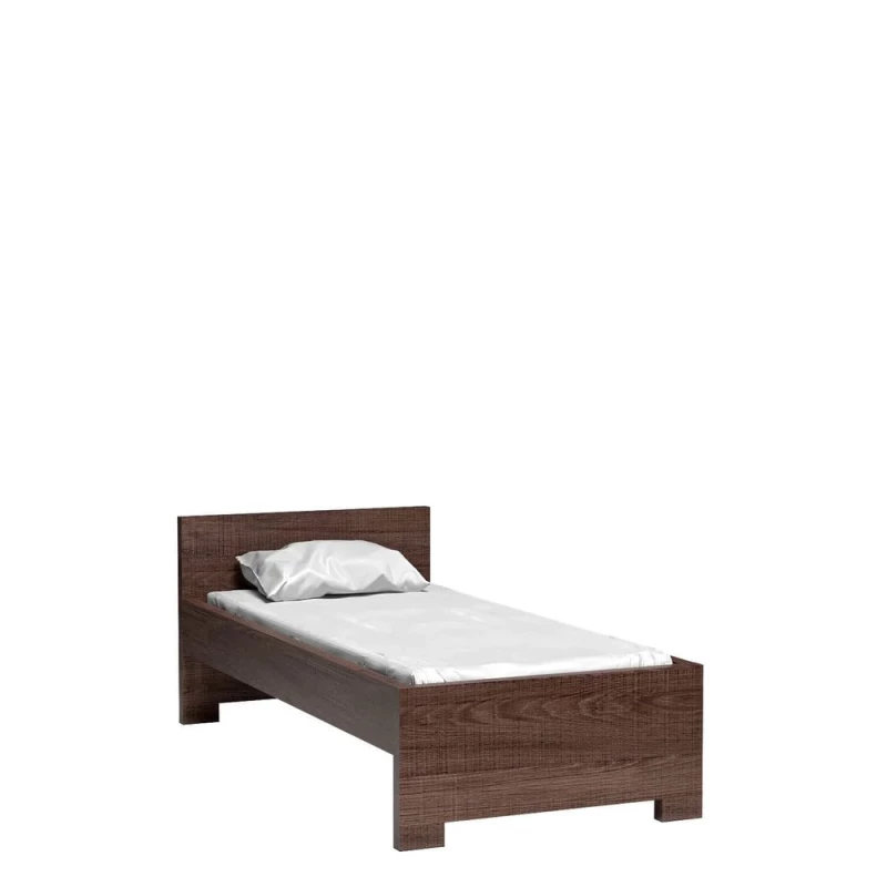 Jednolôžková posteľ TRIXA - 90x200, dub tmavý