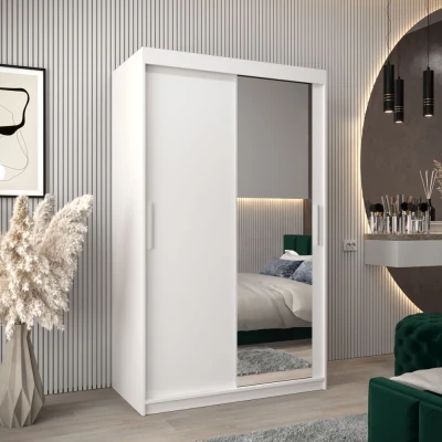Skriňa s posuvnými dverami v šírke 120 cm TIMEA 2 - biela