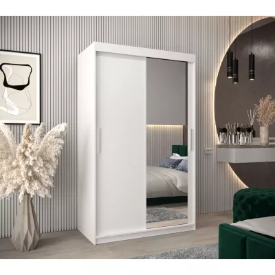 Skriňa s posuvnými dverami v šírke 120 cm TIMEA 2 - biela
