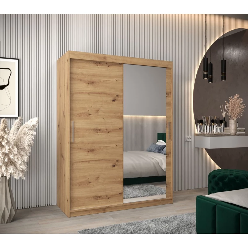 Skriňa s posuvnými dverami v šírke 150 cm TIMEA 2 - dub artisan