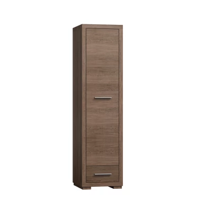 Jednodverová skriňa TRIXA - šírka 49 cm, dub santana tmavý