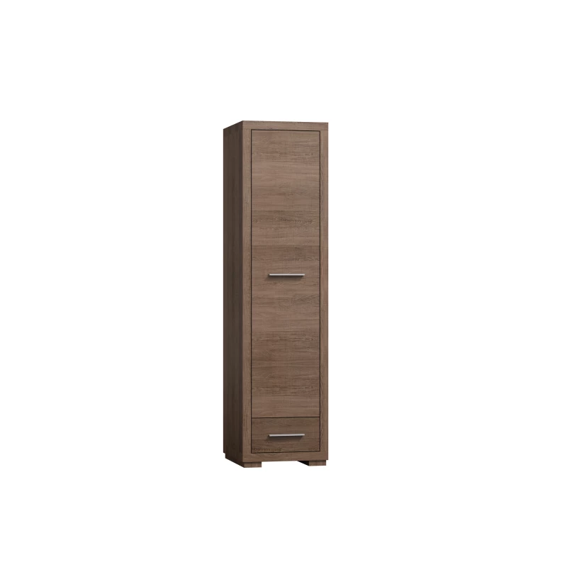 Jednodverová skriňa TRIXA - šírka 49 cm, dub santana tmavý