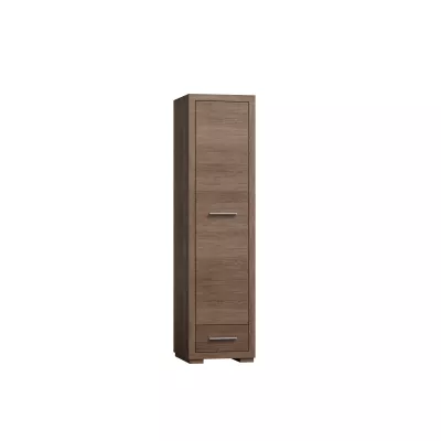 Jednodverová skriňa TRIXA - šírka 49 cm, dub santana tmavý