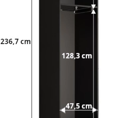 Predsieňová skriňa SAVELA 4 - 50 cm, biela