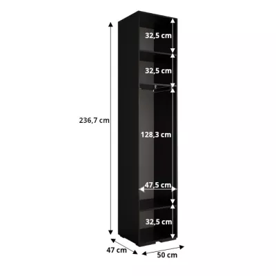 Predsieňová skriňa SAVELA 4 - 50 cm, biela