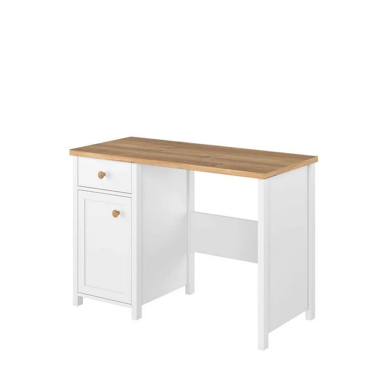 Písací stôl ODALYS - dub nash / biely