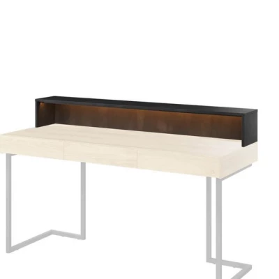 Nadstavec na písací stôl TAGHI - 150 cm, raw steel