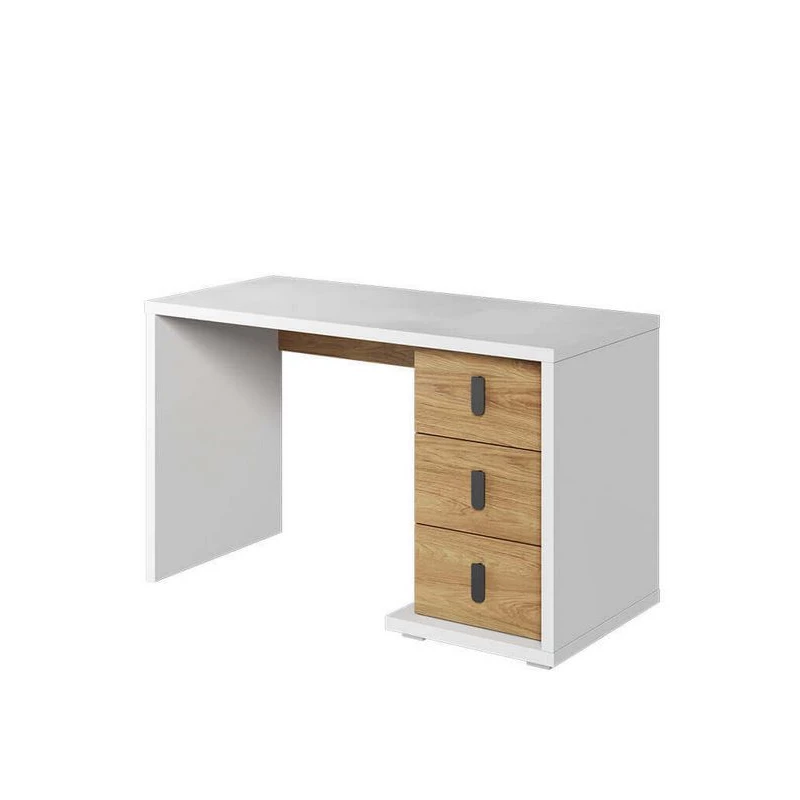 Písací stôl PASTORA - orech hickory / biely