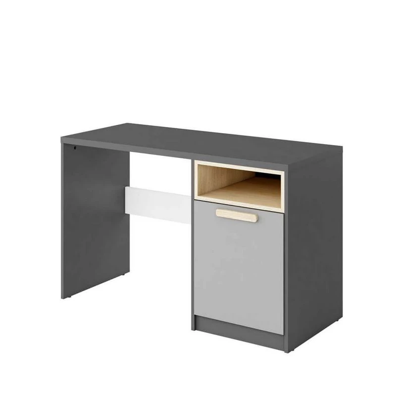 Písací stôl PARVATI - šedý / biely