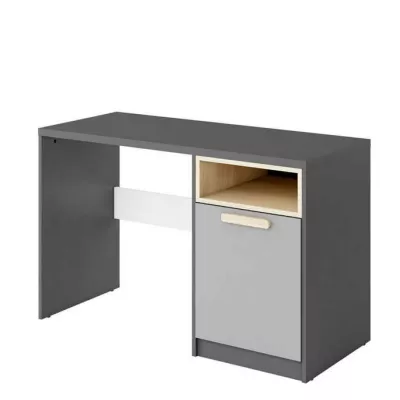 Písací stôl PARVATI - šedý / biely