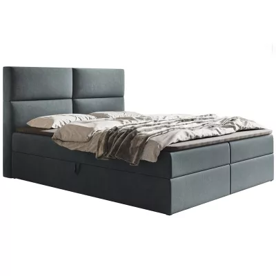 Boxspringová jednolôžková posteľ CARLA 2 - 120x200, šedá