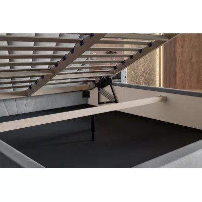 Čalúnená jednolôžková posteľ GITEL - 120x200, šedá