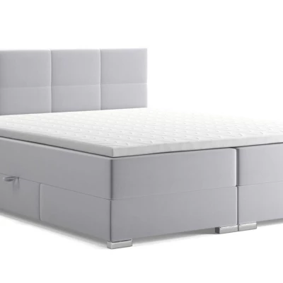 Manželská posteľ ZORKA 1 - 140x200, šedá + topper