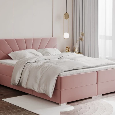Manželská posteľ ADIRA 2 - 140x200, ružová