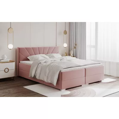 Manželská posteľ ADIRA 1 - 180x200, ružová + topper