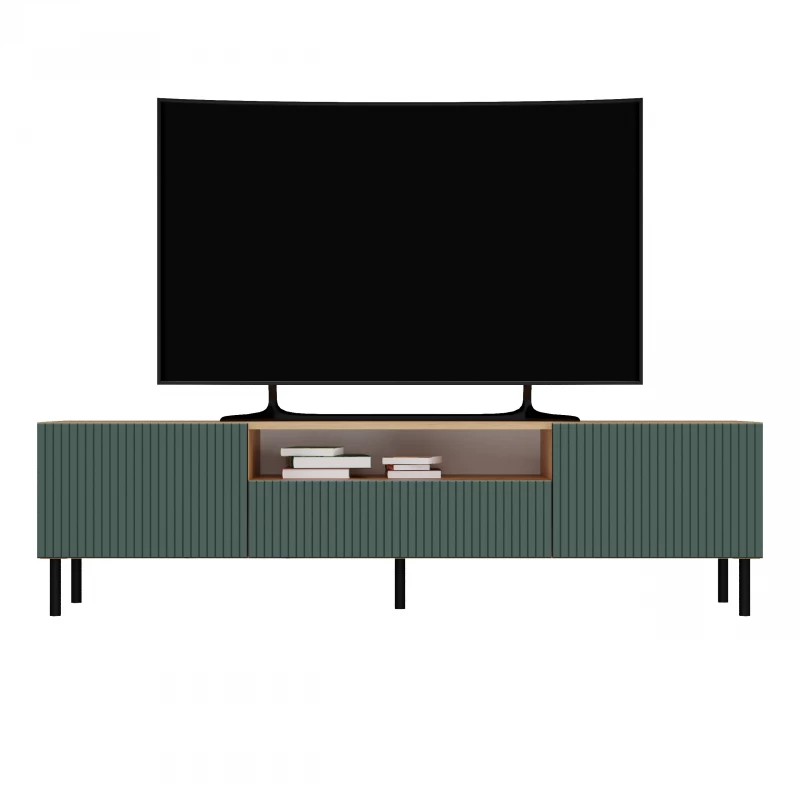 TV stolík FREDO 1 - hnedý / zelený