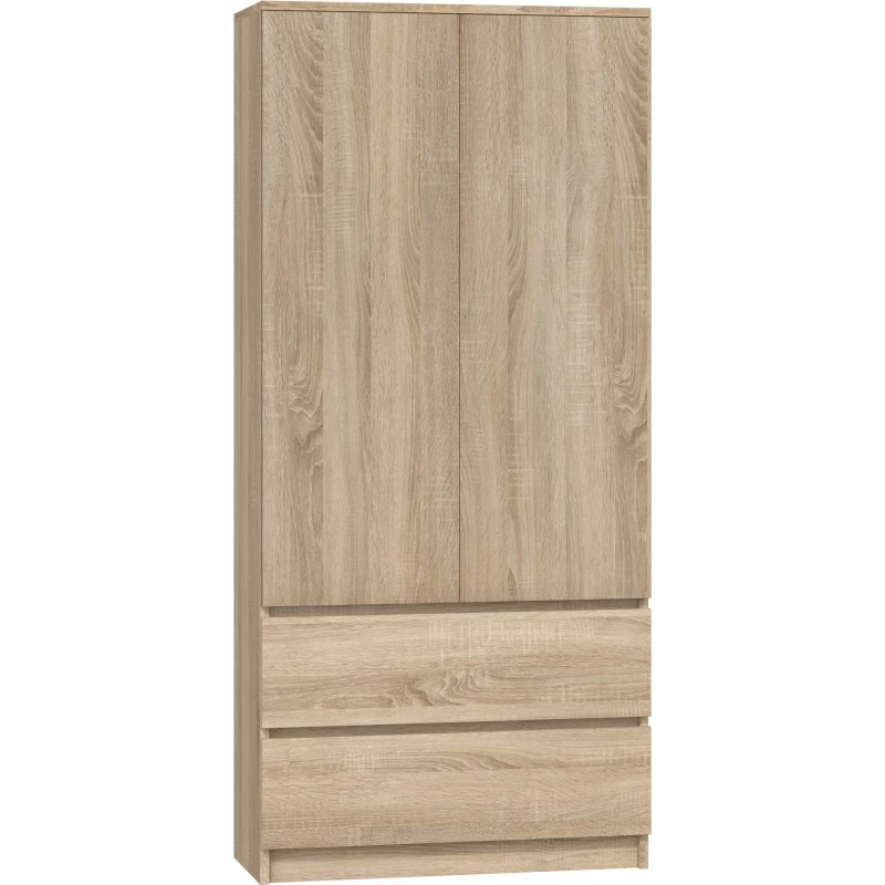 Šatníková skriňa 90 cm so šuplíkmi TAAVI - dub sonoma