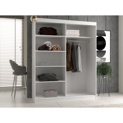 Šatníková skriňa 160 cm so zrkadlom RANNO 6 - dub artisan