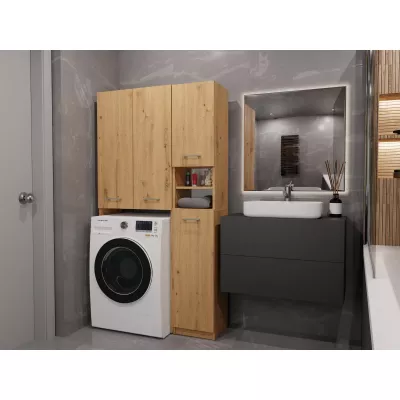 Kúpeľňová skrinka nad práčku RISTO 2 - dub artisan
