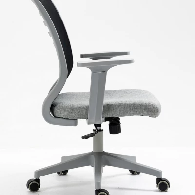 Otočná stolička JACIRA - čierna / šedá