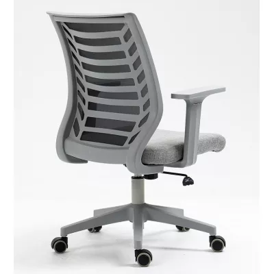 Otočná stolička JACIRA - čierna / šedá