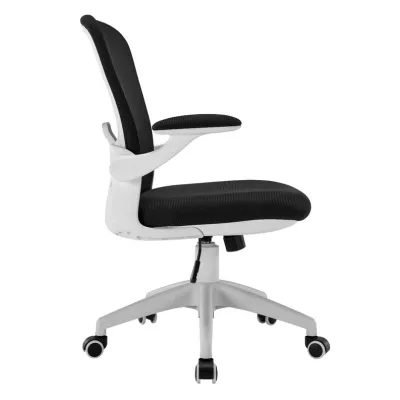 Otočná stolička RASIMA - čierna / biela