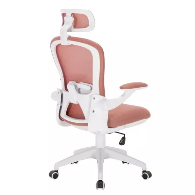 Otočná stolička FABLE - ružová / biela
