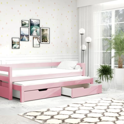 Detská posteľ TAIGA - 90x200, ružová