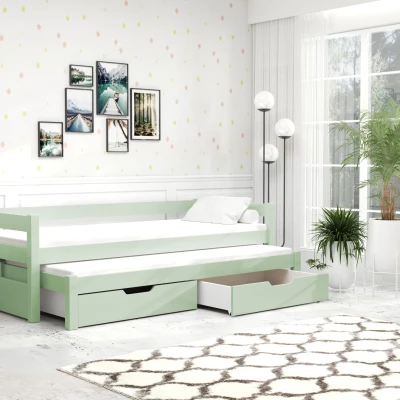 Detská posteľ TAIGA - 90x200, zelená