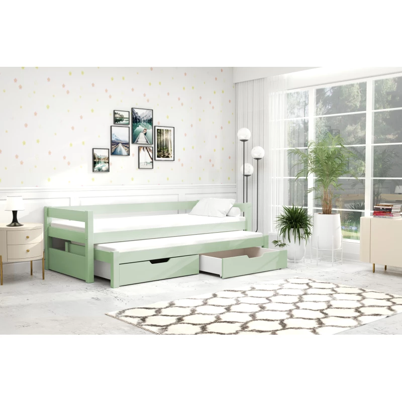 Detská posteľ TAIGA - 90x200, zelená