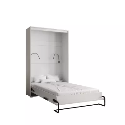 Praktická výklopná posteľ HAZEL 120 - matná biela