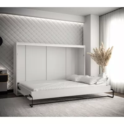 Horizontálna výklopná posteľ HAZEL 140 - matná biela 